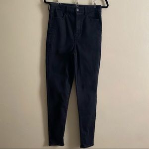 American Eagle High Waist Skinny Jeans Black 8